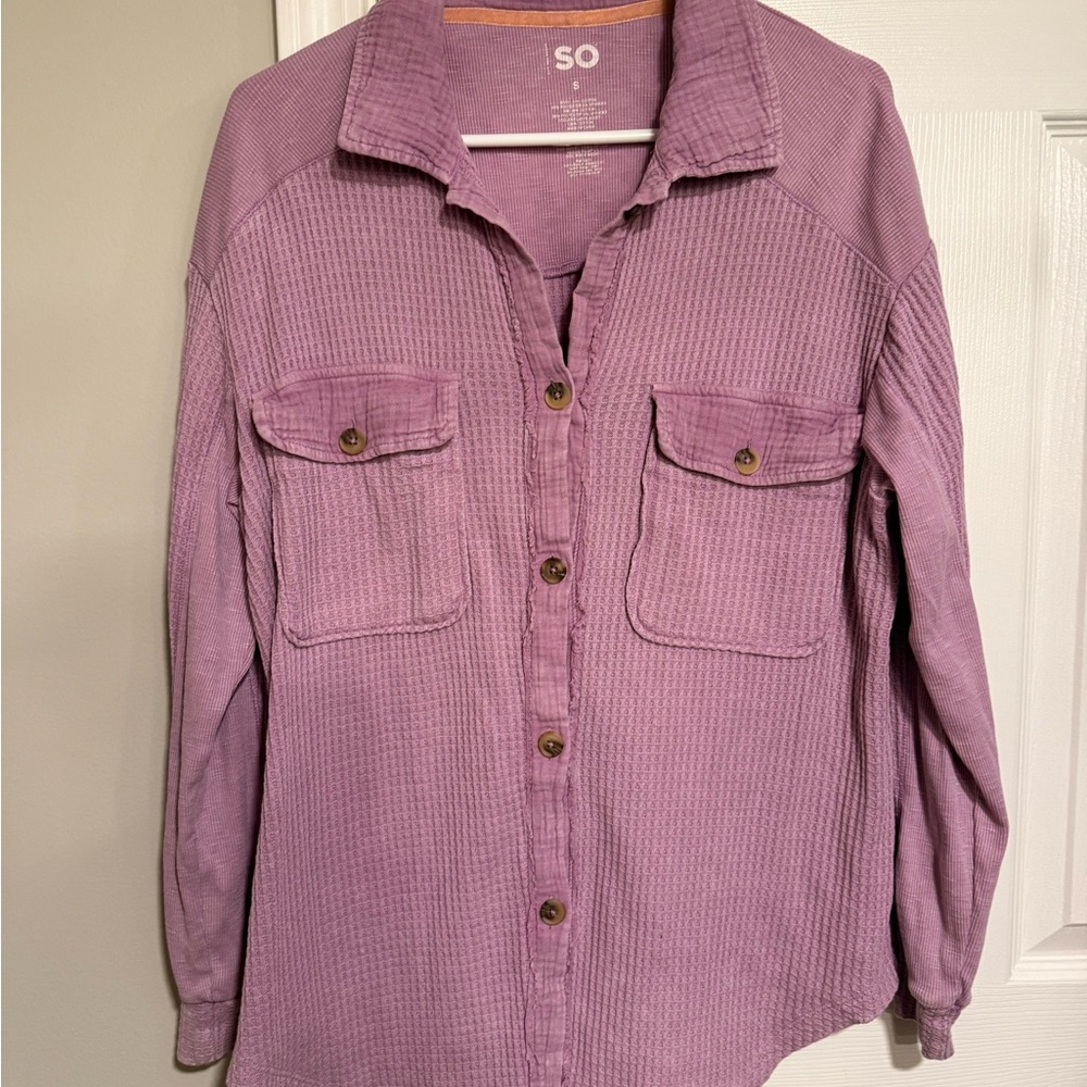 SO Purple Cotton Blend Top